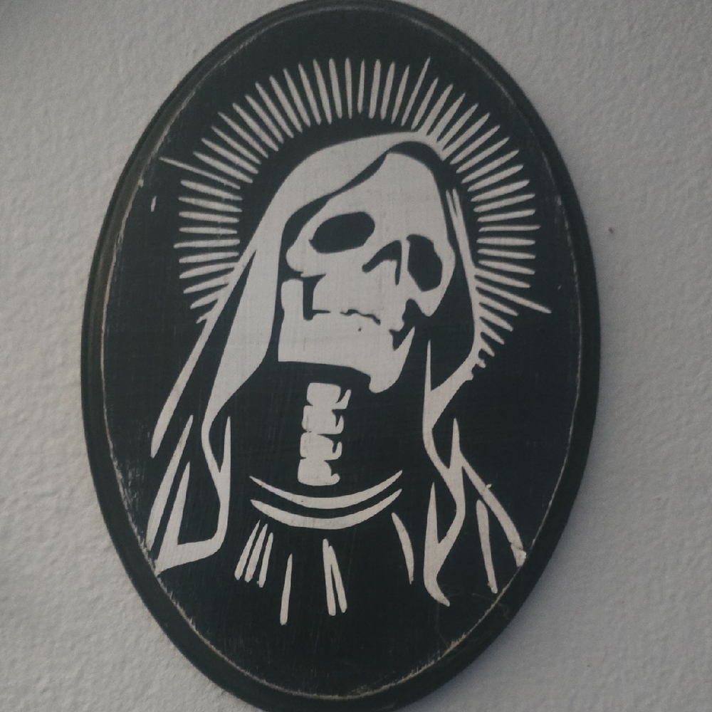 Black and White Skull Wall Art
